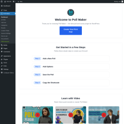 Page screenshot: Poll Maker &rarr; Dashboard