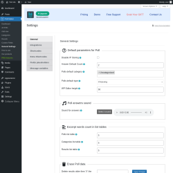 Page screenshot: Poll Maker &rarr; General Settings