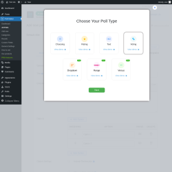 Page screenshot: Poll Maker &rarr; Add new &rarr; 
                                    Email                                