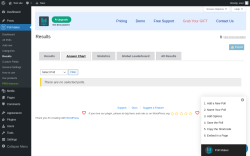 Page screenshot: Poll Maker &rarr; Results 0 &rarr; Answer Chart