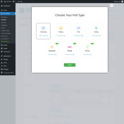 Page screenshot: Poll Maker &rarr; Add new &rarr; 
                                    Styles                                
