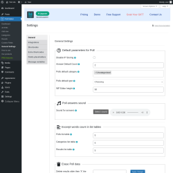 Page screenshot: Poll Maker &rarr; General Settings