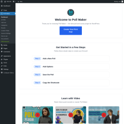 Page screenshot: Poll Maker &rarr; Dashboard