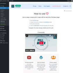 Page screenshot: Poll Maker &rarr; How to use