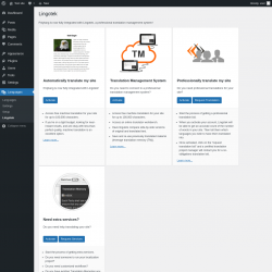 Page screenshot: Languages &rarr; Lingotek