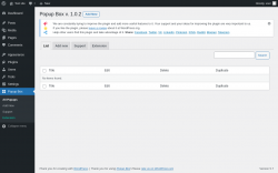 Page screenshot: Popup Box &rarr; Add New &rarr; List