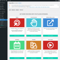Page screenshot: Popup Box &rarr; Extension
