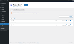 Page screenshot: Wow Plugins &rarr; Popup Box