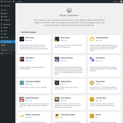 Page screenshot: Wow Plugins