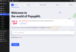 Page screenshot: PopupKit &rarr; Subscribers