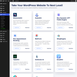 Page screenshot: PopupKit &rarr; Our Plugins