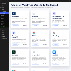 Page screenshot: PopupKit &rarr; Our Plugins