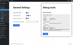 Page screenshot: Popup Builder0 &rarr; Settings