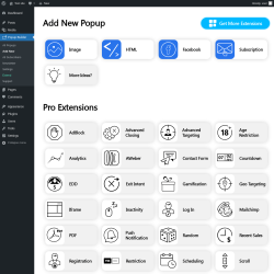 Page screenshot: Popup Builder0 &rarr; Add New