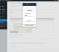 Page screenshot: PopUp by Supsystic