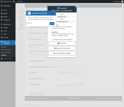 Page screenshot: PopUp by Supsystic → Settings