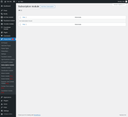 Page screenshot: Popup More  → Subscription module