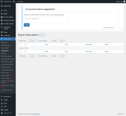 Page screenshot: Popup More  → Subscribers