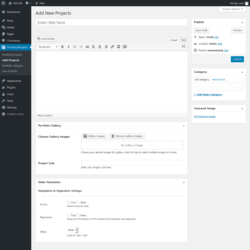 Page screenshot: Portfolio/Projects &rarr; Add Projects