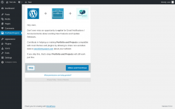 Page screenshot: Portfolio/Projects &lsaquo; Test site &mdash; WordPress
