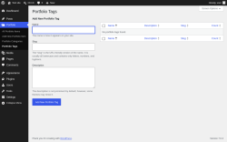 Page screenshot: Portfolio &rarr; Portfolio Tags