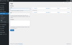 Page screenshot: Portfolio → Tags