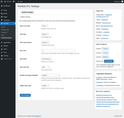 Page screenshot: Portfolio → Portfolio Settings