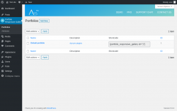 Page screenshot: Portfolio Responsive Gallery