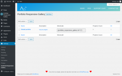 Page screenshot: Settings → Portfolio Responsive Gallery