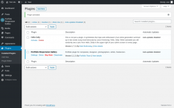 Page screenshot: Plugins ‹ Test site — WordPress
