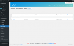 Page screenshot: Settings → Portfolio Responsive Gallery
