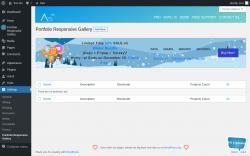 Page screenshot: Settings → Portfolio Responsive Gallery