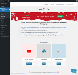 Page screenshot: Portfolio Responsive Gallery → How to use