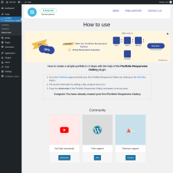 Page screenshot: Portfolio Responsive Gallery → How to use