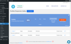 Page screenshot: Settings → Portfolio Responsive Gallery