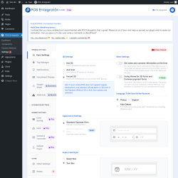 Page screenshot: POS Entegratör → Settings2 
