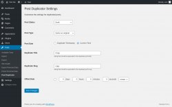 Page screenshot: Tools &rarr; Post Duplicator