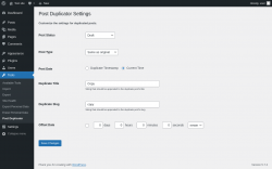Page screenshot: Tools &rarr; Post Duplicator