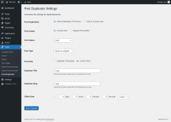 Page screenshot: Tools &rarr; Post Duplicator