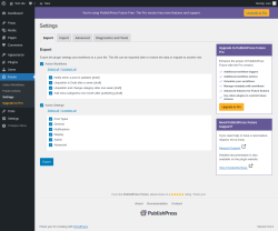 Page screenshot: Future → Settings