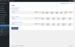Page screenshot: Post Saint → Logs