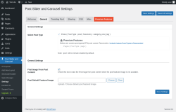 Page screenshot: Post Slider and Carousel &rarr; Settings &rarr; General