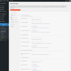 Page screenshot: Post Slider and Carousel &rarr; Style Manager