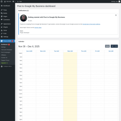 Page screenshot: Post to GMB 