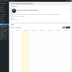 Page screenshot: Post to GMB 