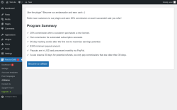 Page screenshot: Post to GMB  → Affiliation