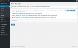 Page screenshot: Posts &rarr; Re-Order