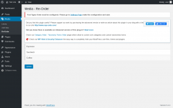 Page screenshot: Media &rarr; Re-Order