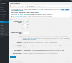 Page screenshot: Settings &rarr; Post Types Order