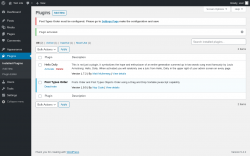 Page screenshot: Plugins &lsaquo; Test site &mdash; WordPress